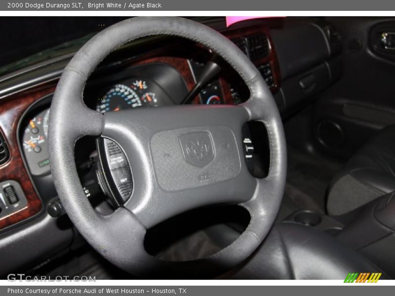 Bright White / Agate Black 2000 Dodge Durango SLT