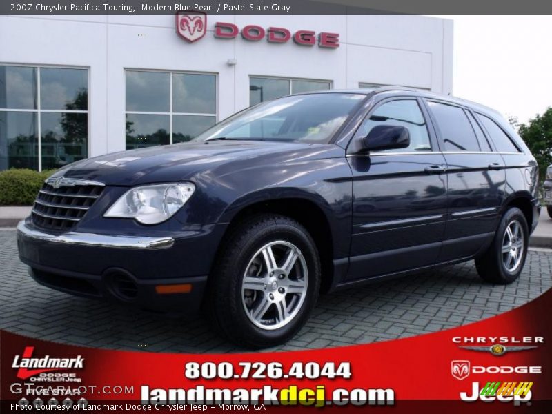 Modern Blue Pearl / Pastel Slate Gray 2007 Chrysler Pacifica Touring