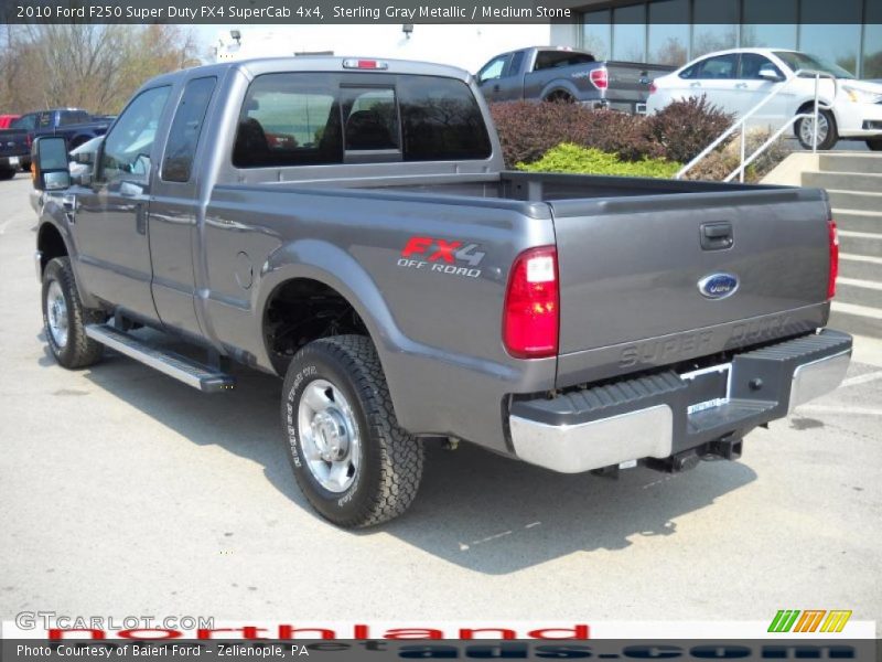 Sterling Gray Metallic / Medium Stone 2010 Ford F250 Super Duty FX4 SuperCab 4x4