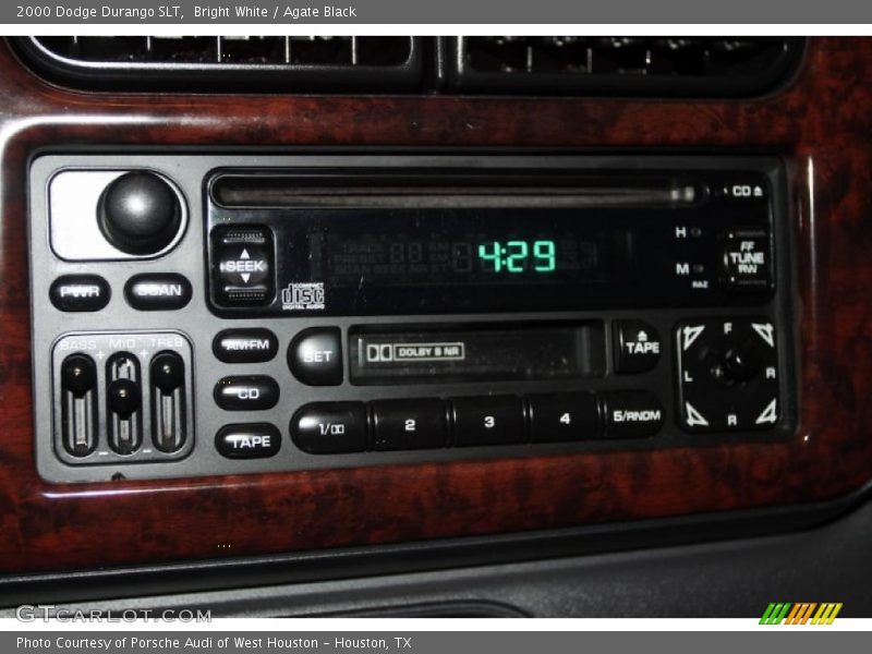 Bright White / Agate Black 2000 Dodge Durango SLT