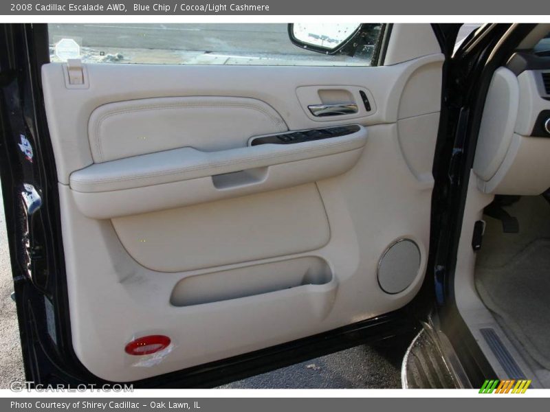 Blue Chip / Cocoa/Light Cashmere 2008 Cadillac Escalade AWD