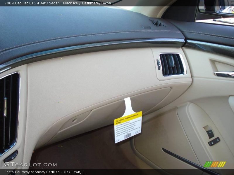 Black Ice / Cashmere/Cocoa 2009 Cadillac CTS 4 AWD Sedan