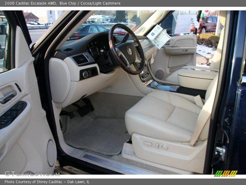 Blue Chip / Cocoa/Light Cashmere 2008 Cadillac Escalade AWD