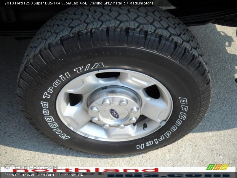 Sterling Gray Metallic / Medium Stone 2010 Ford F250 Super Duty FX4 SuperCab 4x4
