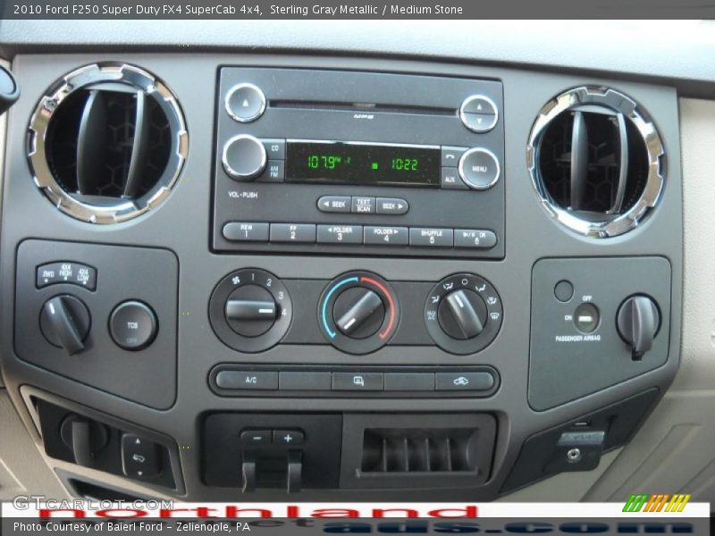 Sterling Gray Metallic / Medium Stone 2010 Ford F250 Super Duty FX4 SuperCab 4x4