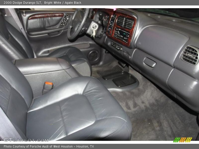 Bright White / Agate Black 2000 Dodge Durango SLT