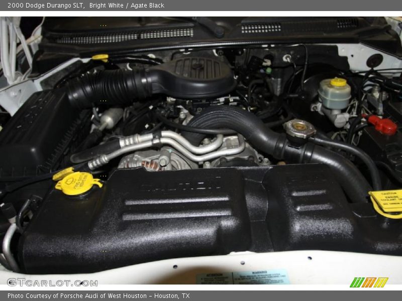 Bright White / Agate Black 2000 Dodge Durango SLT
