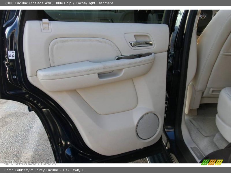 Blue Chip / Cocoa/Light Cashmere 2008 Cadillac Escalade AWD