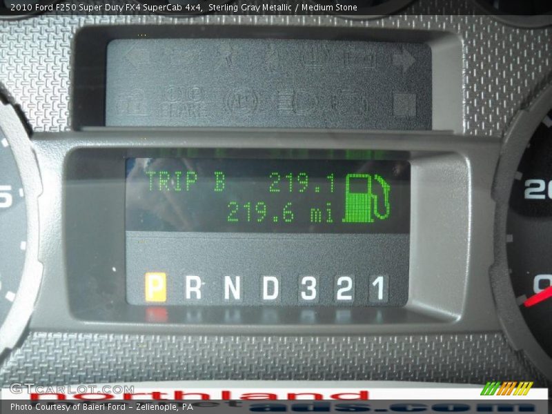Sterling Gray Metallic / Medium Stone 2010 Ford F250 Super Duty FX4 SuperCab 4x4