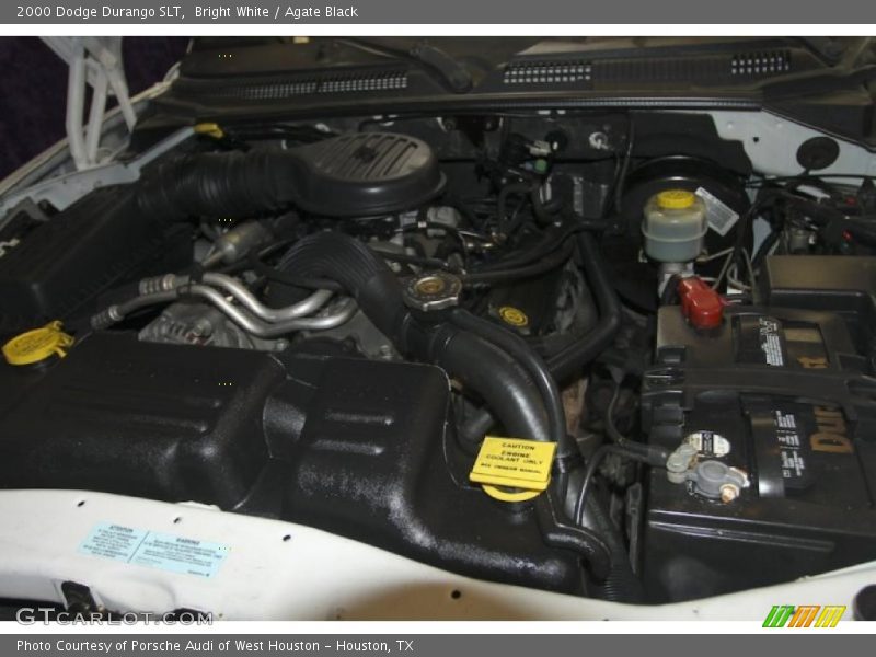 Bright White / Agate Black 2000 Dodge Durango SLT