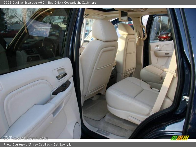 Blue Chip / Cocoa/Light Cashmere 2008 Cadillac Escalade AWD