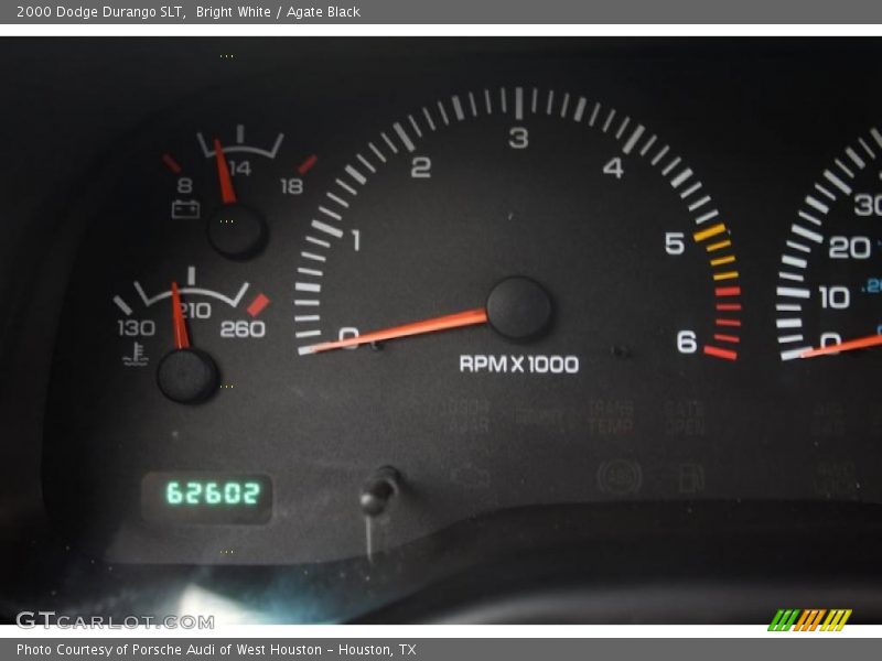 Bright White / Agate Black 2000 Dodge Durango SLT