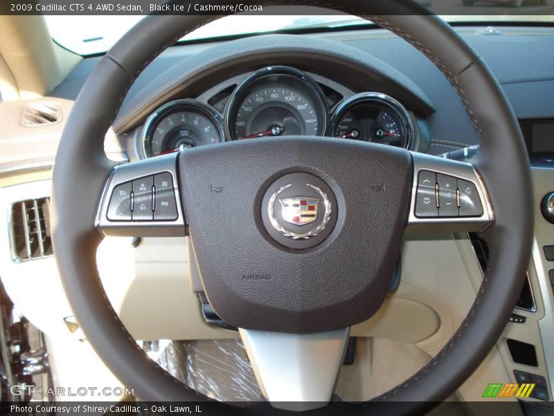 Black Ice / Cashmere/Cocoa 2009 Cadillac CTS 4 AWD Sedan