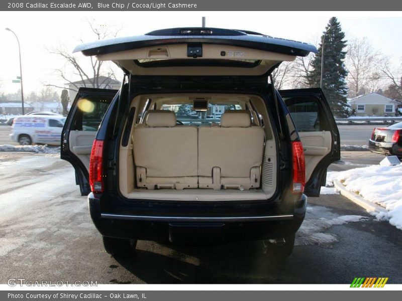 Blue Chip / Cocoa/Light Cashmere 2008 Cadillac Escalade AWD