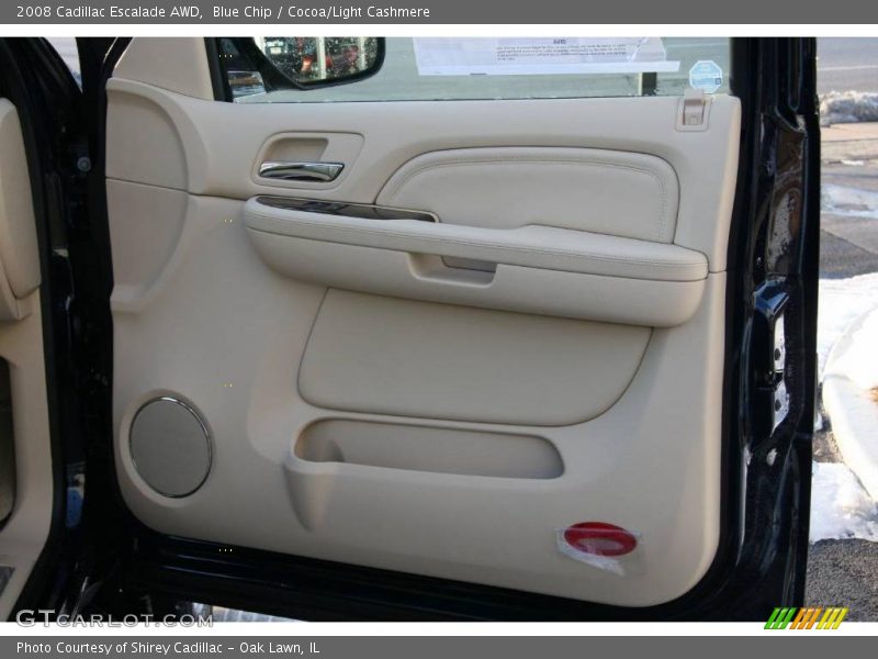 Blue Chip / Cocoa/Light Cashmere 2008 Cadillac Escalade AWD