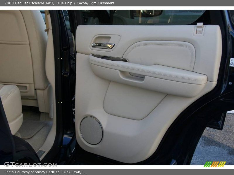 Blue Chip / Cocoa/Light Cashmere 2008 Cadillac Escalade AWD