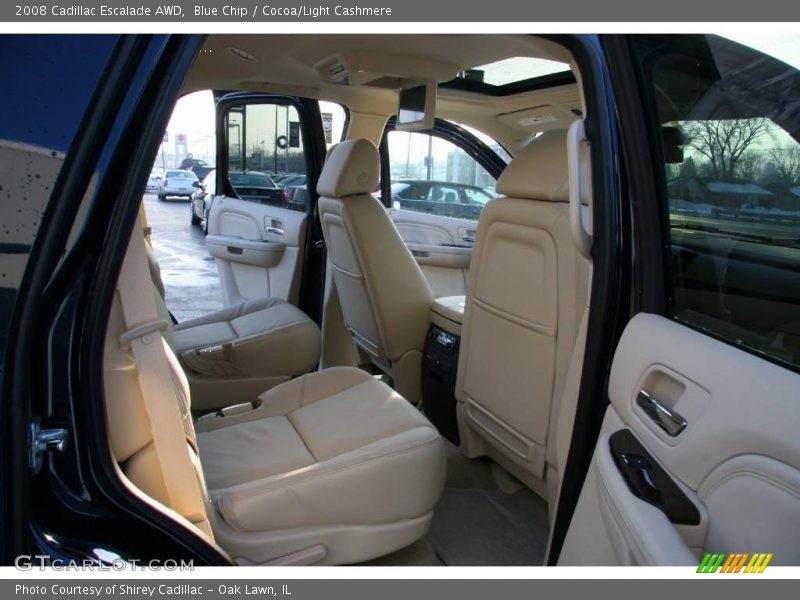 Blue Chip / Cocoa/Light Cashmere 2008 Cadillac Escalade AWD