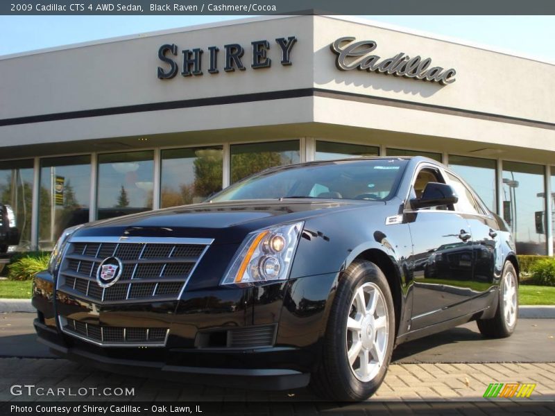 Black Raven / Cashmere/Cocoa 2009 Cadillac CTS 4 AWD Sedan