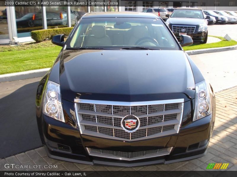 Black Raven / Cashmere/Cocoa 2009 Cadillac CTS 4 AWD Sedan