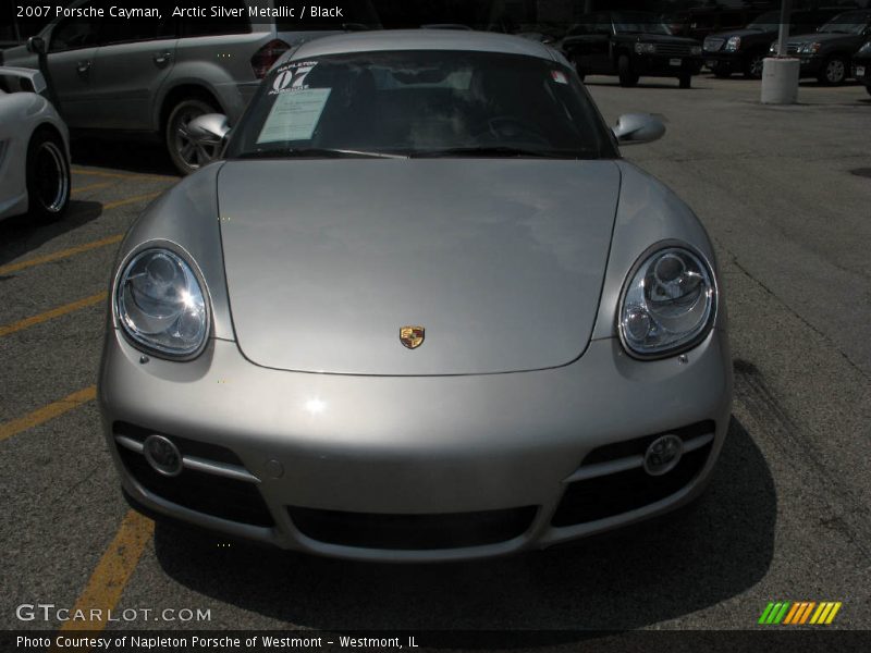 Arctic Silver Metallic / Black 2007 Porsche Cayman