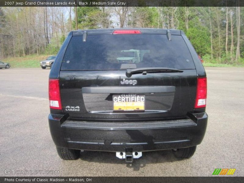 Black / Medium Slate Gray 2007 Jeep Grand Cherokee Laredo 4x4