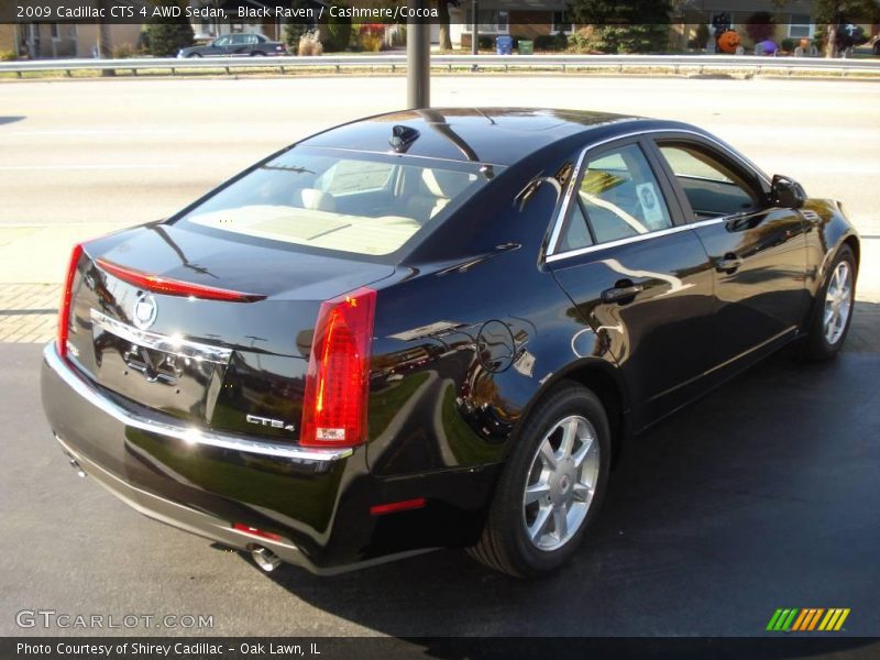 Black Raven / Cashmere/Cocoa 2009 Cadillac CTS 4 AWD Sedan