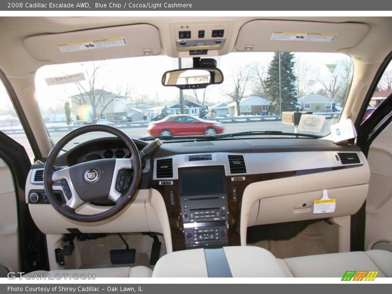 Blue Chip / Cocoa/Light Cashmere 2008 Cadillac Escalade AWD