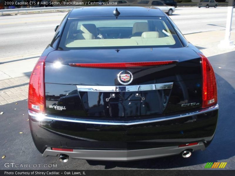 Black Raven / Cashmere/Cocoa 2009 Cadillac CTS 4 AWD Sedan