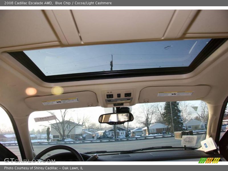 Blue Chip / Cocoa/Light Cashmere 2008 Cadillac Escalade AWD