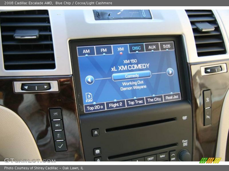 Blue Chip / Cocoa/Light Cashmere 2008 Cadillac Escalade AWD