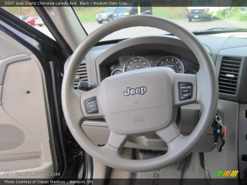 Black / Medium Slate Gray 2007 Jeep Grand Cherokee Laredo 4x4
