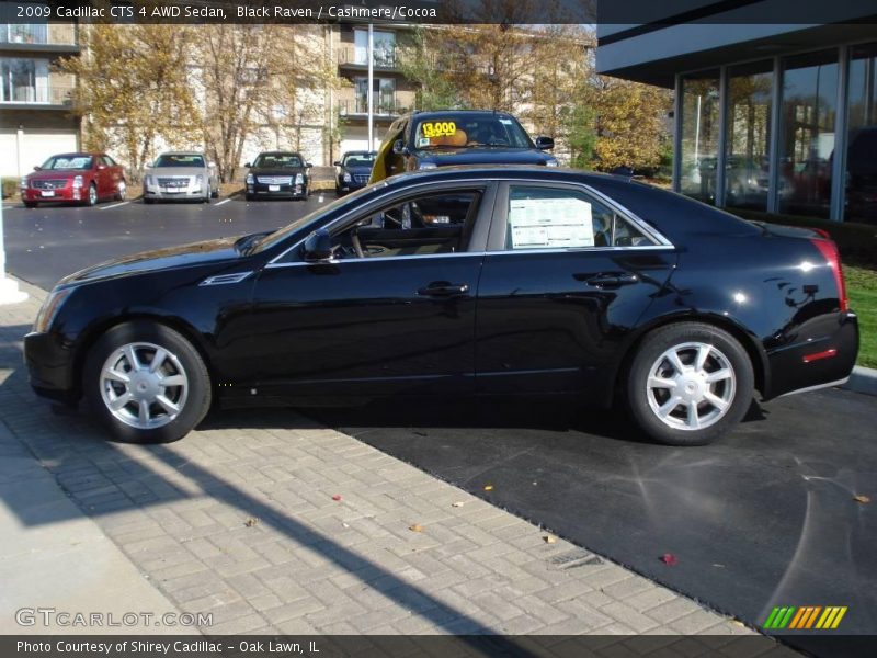 Black Raven / Cashmere/Cocoa 2009 Cadillac CTS 4 AWD Sedan