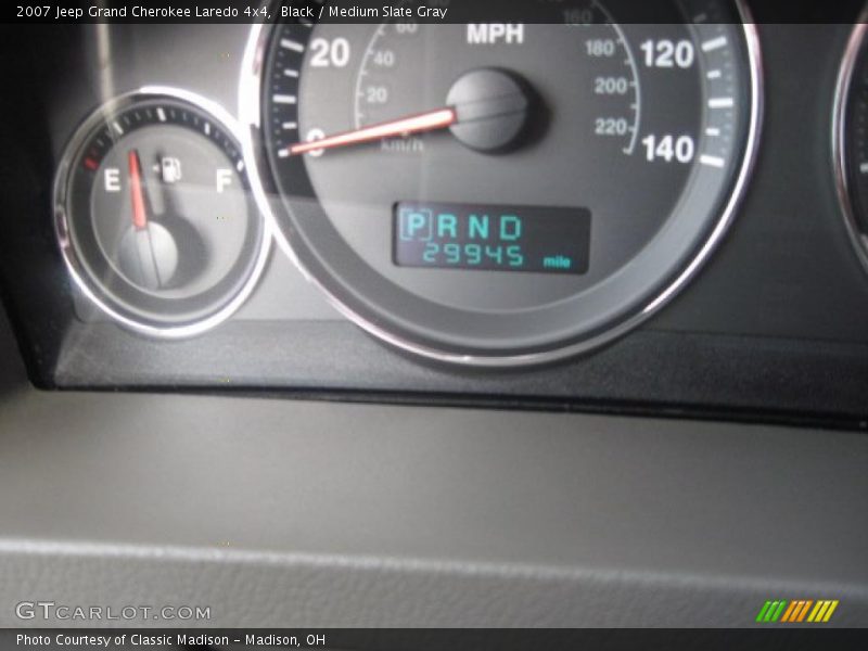 Black / Medium Slate Gray 2007 Jeep Grand Cherokee Laredo 4x4