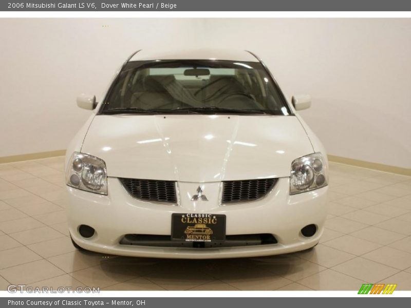 Dover White Pearl / Beige 2006 Mitsubishi Galant LS V6