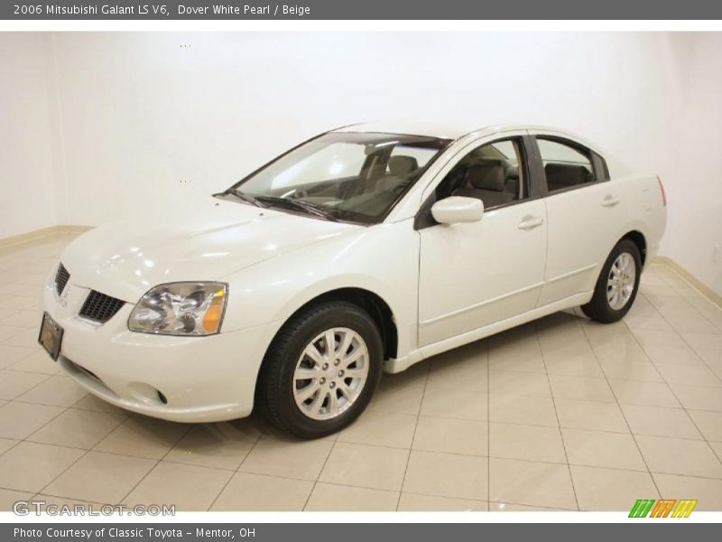 Dover White Pearl / Beige 2006 Mitsubishi Galant LS V6