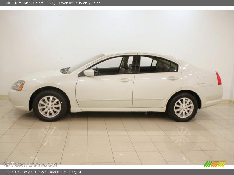 Dover White Pearl / Beige 2006 Mitsubishi Galant LS V6