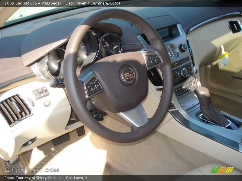 Black Raven / Cashmere/Cocoa 2009 Cadillac CTS 4 AWD Sedan