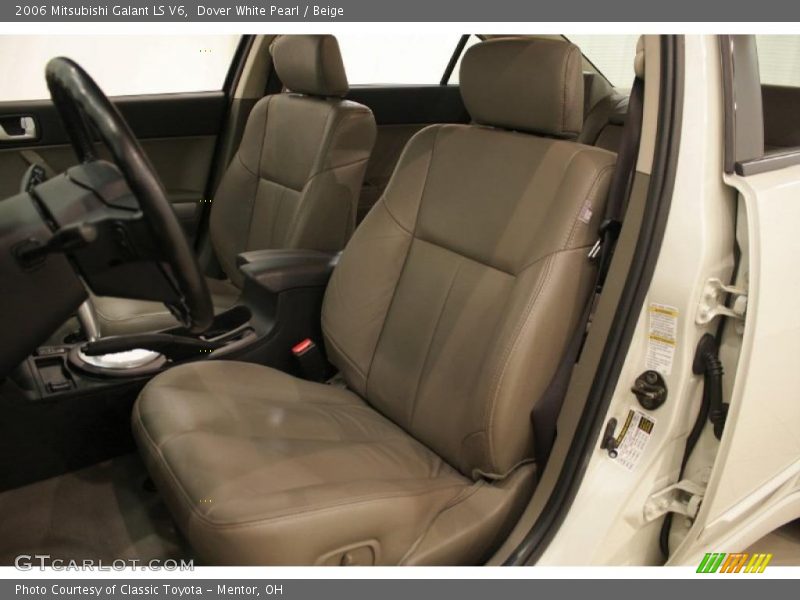 Dover White Pearl / Beige 2006 Mitsubishi Galant LS V6
