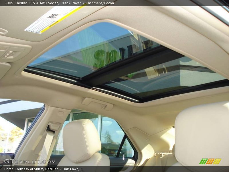 Black Raven / Cashmere/Cocoa 2009 Cadillac CTS 4 AWD Sedan