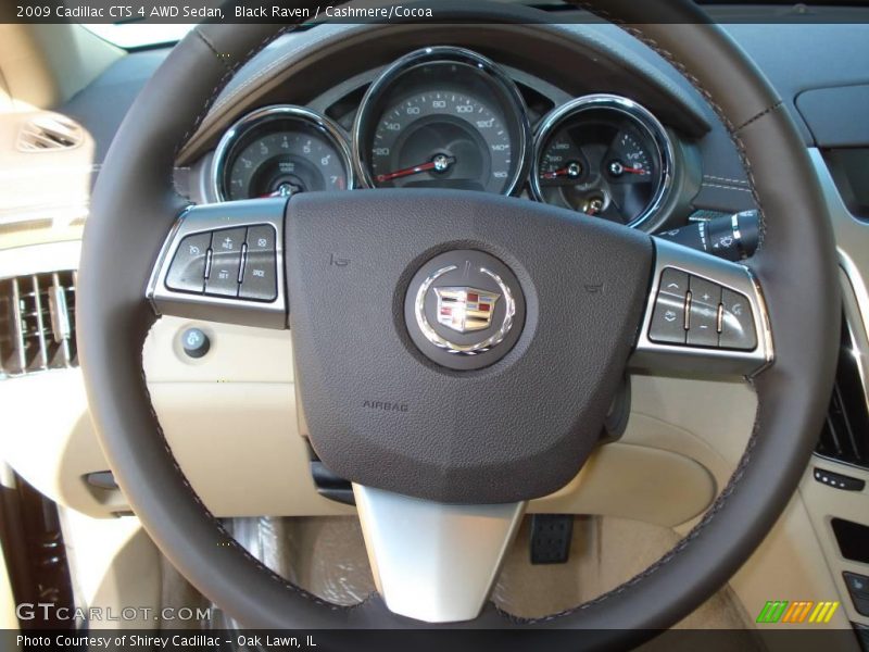 Black Raven / Cashmere/Cocoa 2009 Cadillac CTS 4 AWD Sedan