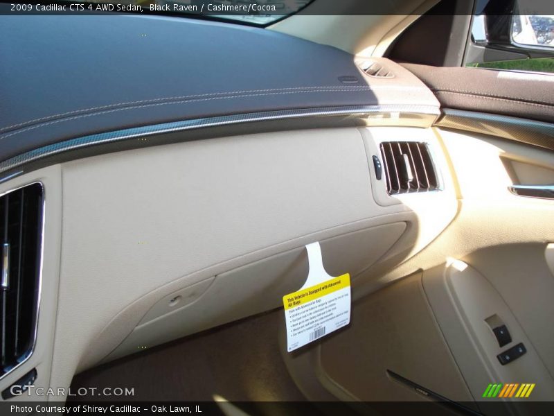 Black Raven / Cashmere/Cocoa 2009 Cadillac CTS 4 AWD Sedan