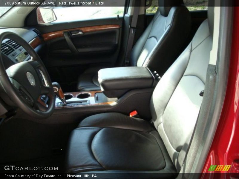 Red Jewel Tintcoat / Black 2009 Saturn Outlook XR AWD