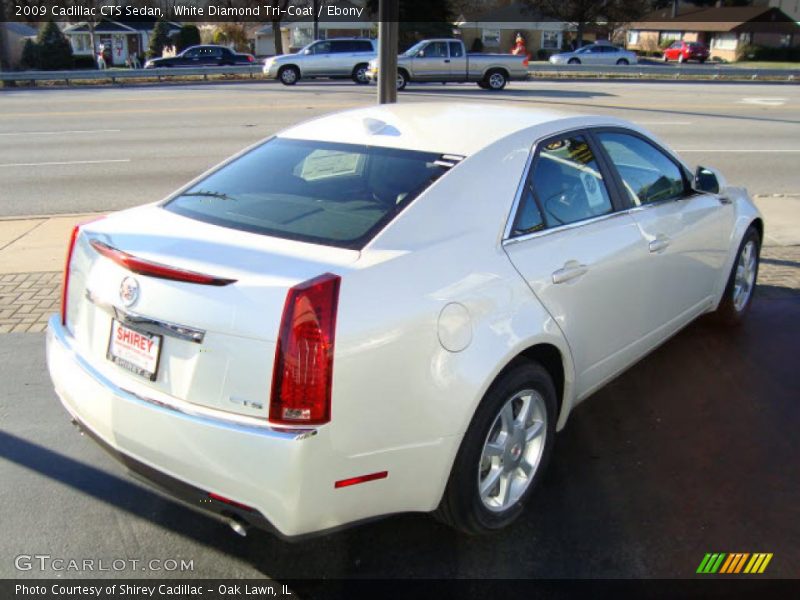 White Diamond Tri-Coat / Ebony 2009 Cadillac CTS Sedan