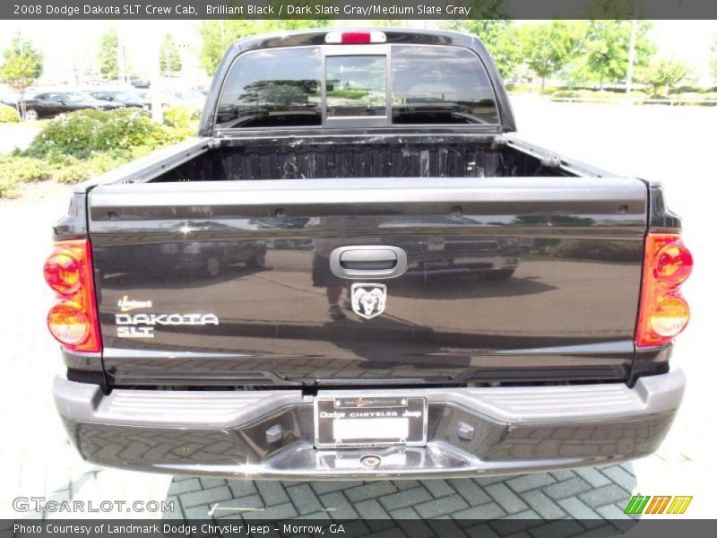 Brilliant Black / Dark Slate Gray/Medium Slate Gray 2008 Dodge Dakota SLT Crew Cab