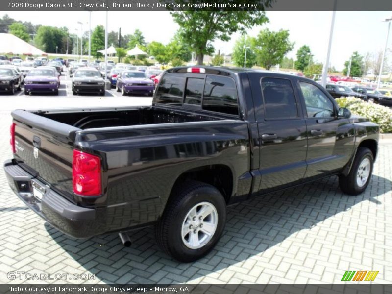 Brilliant Black / Dark Slate Gray/Medium Slate Gray 2008 Dodge Dakota SLT Crew Cab