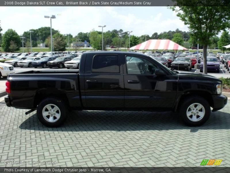 Brilliant Black / Dark Slate Gray/Medium Slate Gray 2008 Dodge Dakota SLT Crew Cab