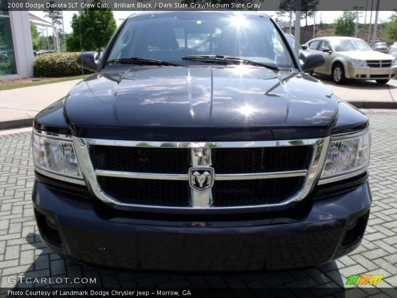 Brilliant Black / Dark Slate Gray/Medium Slate Gray 2008 Dodge Dakota SLT Crew Cab
