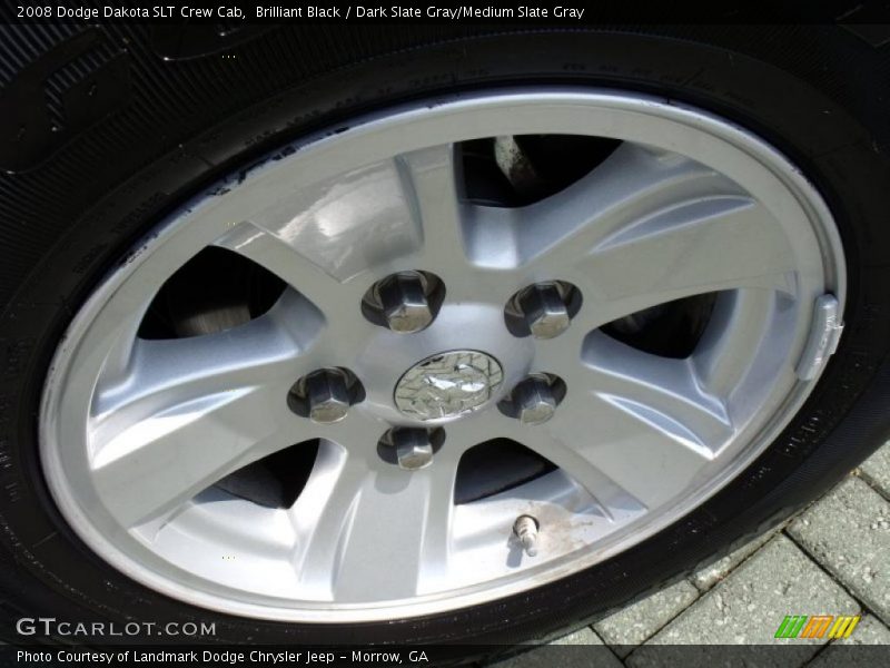 Brilliant Black / Dark Slate Gray/Medium Slate Gray 2008 Dodge Dakota SLT Crew Cab