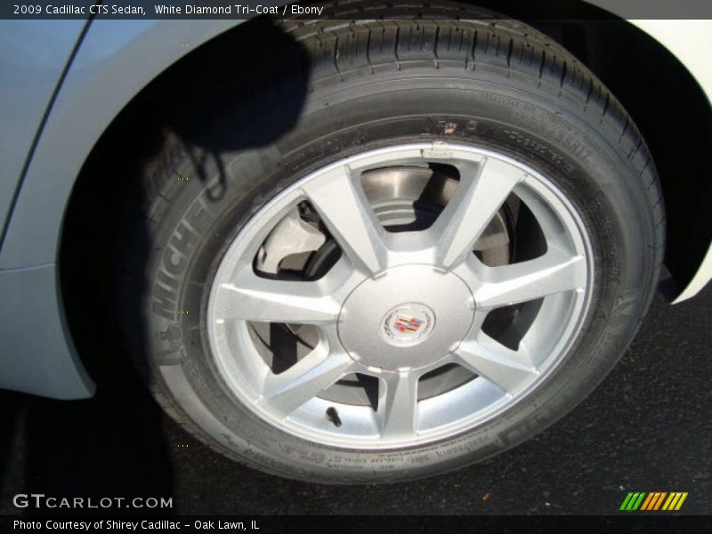 White Diamond Tri-Coat / Ebony 2009 Cadillac CTS Sedan