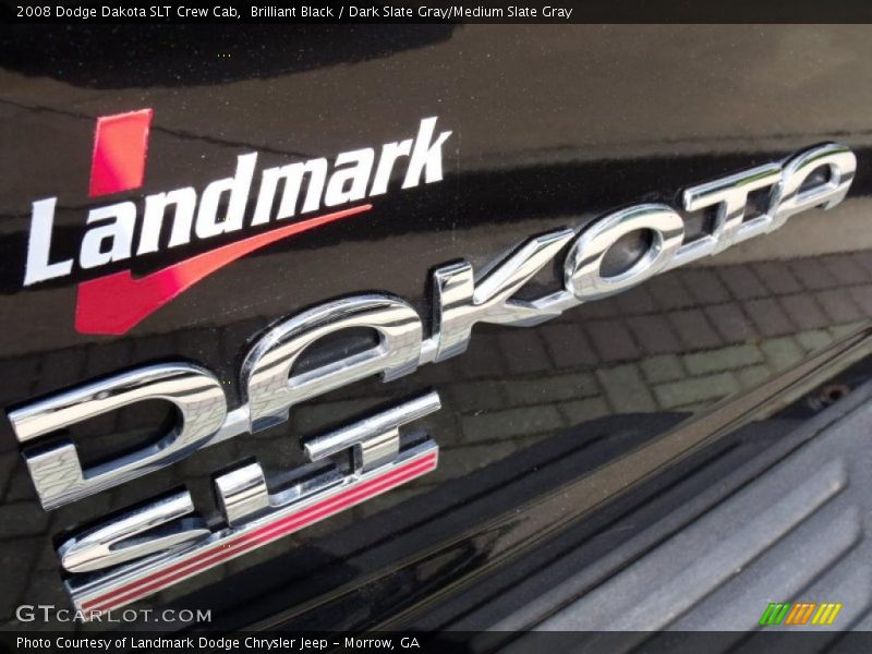 Brilliant Black / Dark Slate Gray/Medium Slate Gray 2008 Dodge Dakota SLT Crew Cab